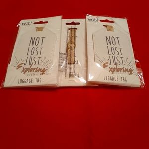 Three Novelty Luggage Tags